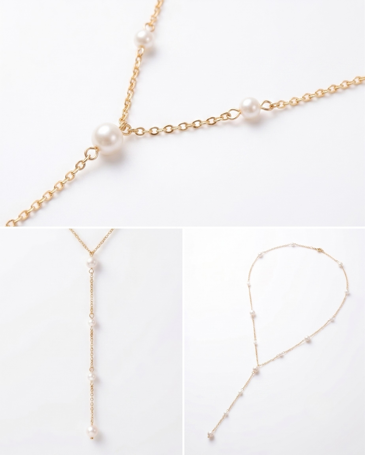 Pearl Chain Y-Necklace
