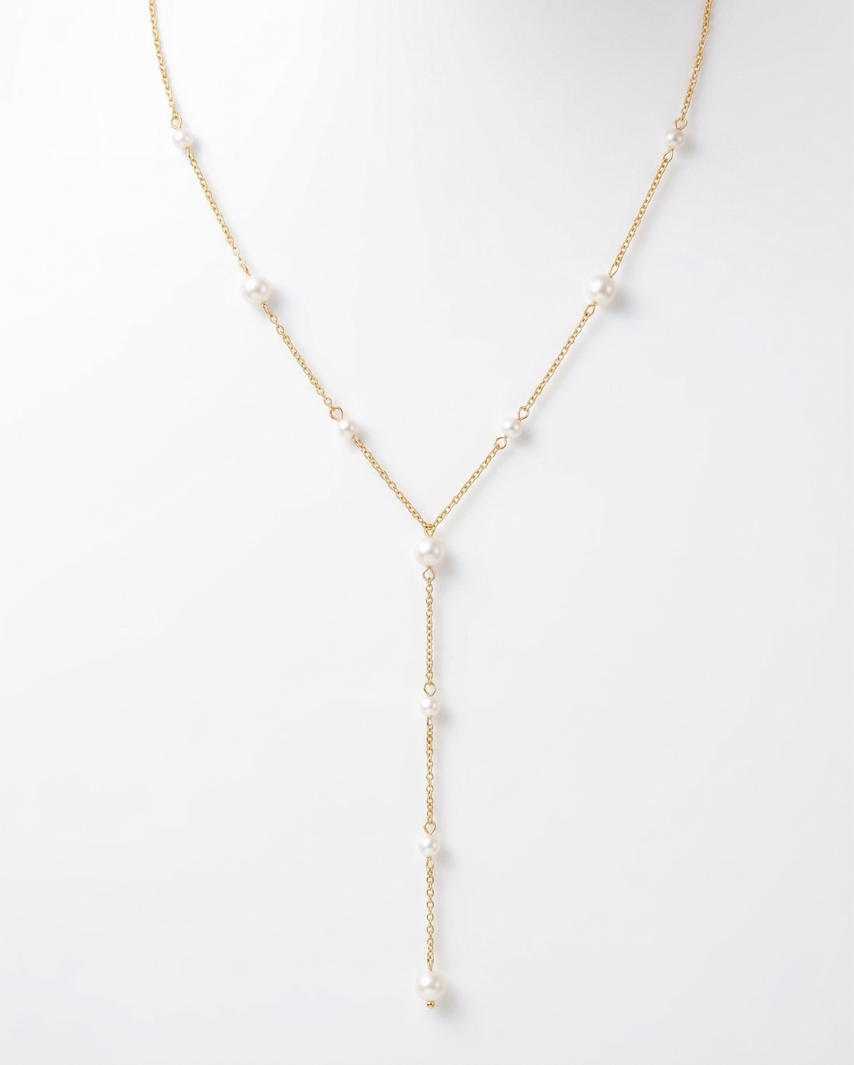 Pearl Chain Y-Necklace
