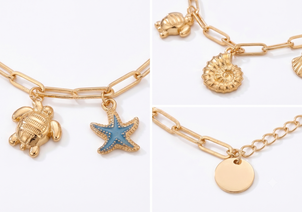 Seashell Charms Necklace