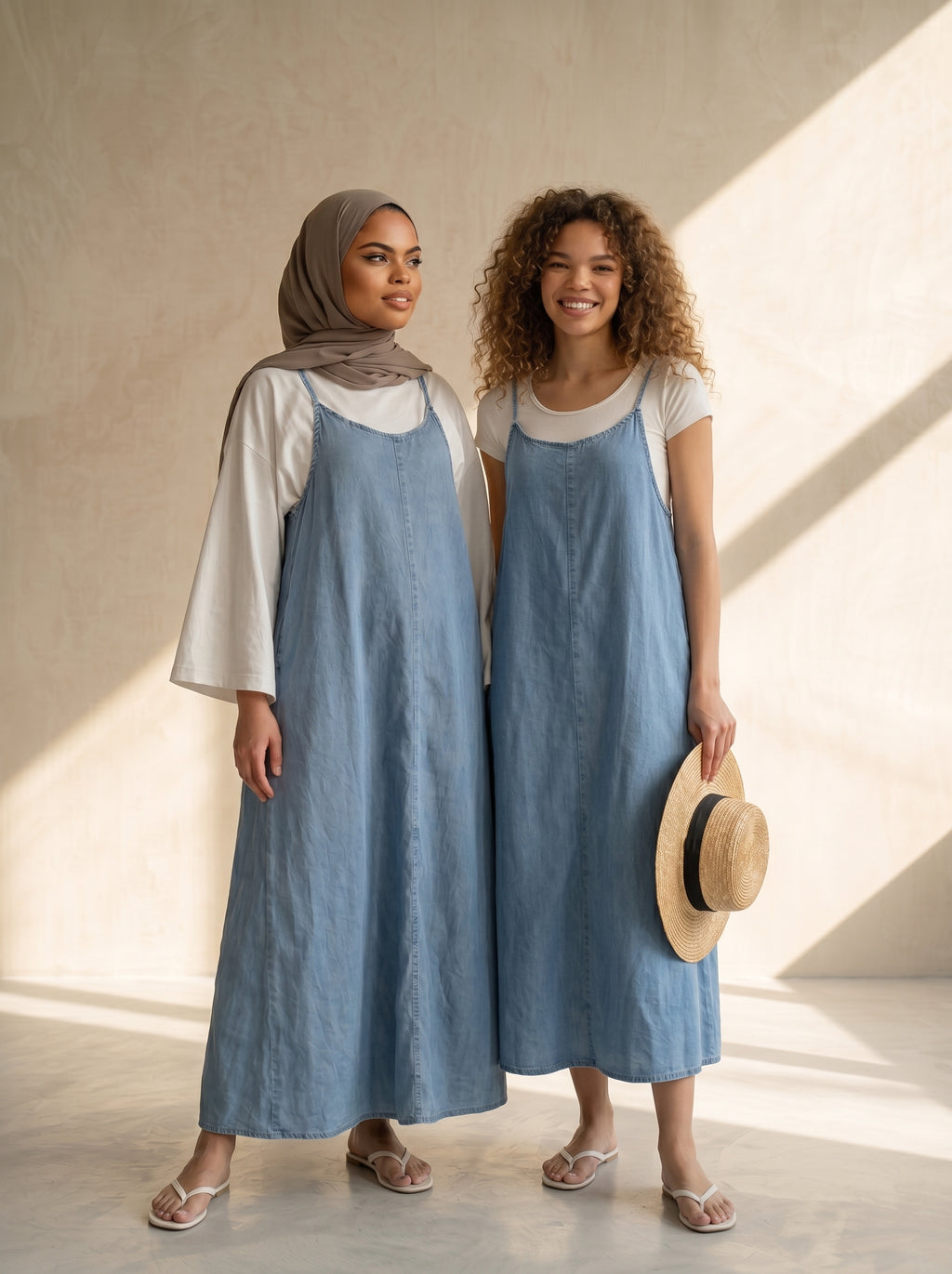 Al Qahera Modest Denim Dress