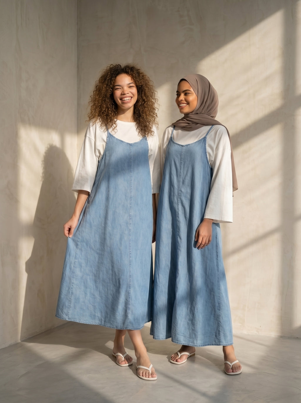 Al Qahera Modest Denim Dress