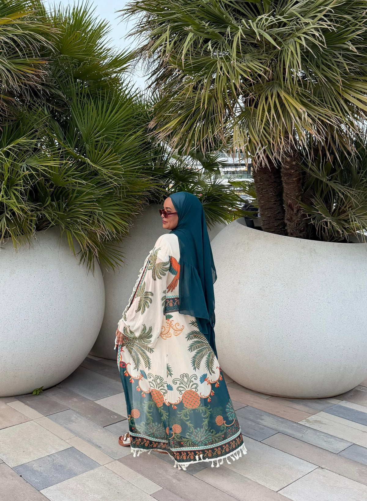 Tropical Palm Cover up